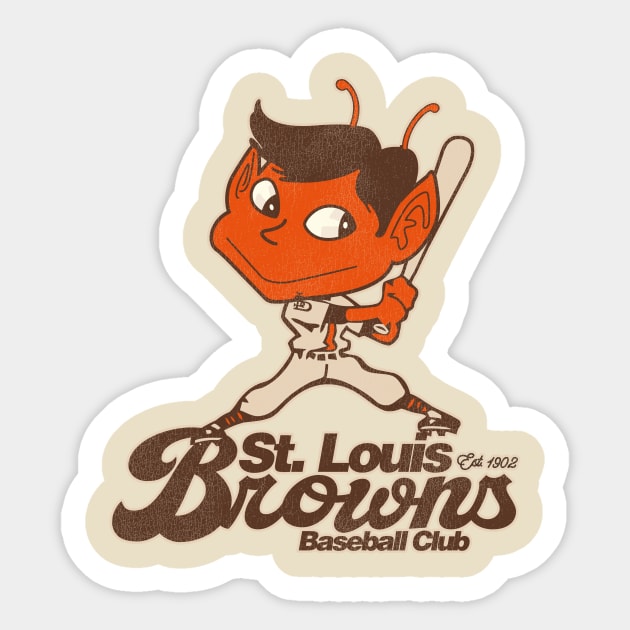 Defunct St Louis Browns Baseball Team Sticker by Defunctland